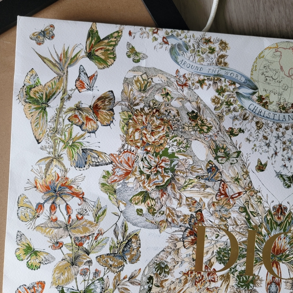 Large Limited Edition Authentic Dior Butterfly Sh… - image 6